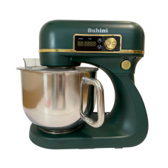 Планетарный миксер - тестомес 6л Suhini SH-SM6.12 зеленый (двойной крюк / металлический корпус)