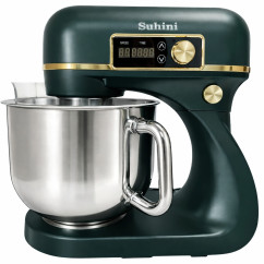 Планетарний міксер - тістоміс 6л Suhini SH-SM6.12 AG зелений (подвійний гак / металевий корпус)