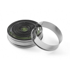 Висічка кондитерська -14 шт., Зубчастий край, ø18-108 мм