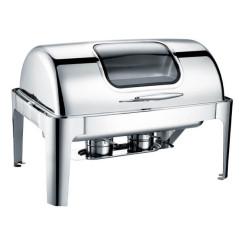 Чаффиндиш с крышкой RollTop с окном 9 л BERG