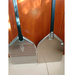 Лопата для піци 30х35 см, металічна ручка, довжиною 120 см. площадка з нержавіючої сталі