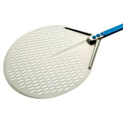 A-32F Лопата для піци кругла, перфорована GI.METALL, 330х1500