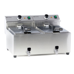 Фритюрниця MasterPro із зливним краном - 2 x 8 л - 209301 Hendi Фритюрниця MasterPro із зливним краном - 2 x 8 л - 209301 Hendi