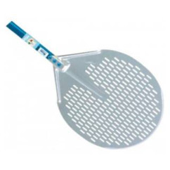 A-32F / 120 Лопата для піци кругла, перфорована GI.METALL, 330х1200