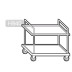 Сервірувальна візок - 0,8м - 2 полки - S2K85 GGM Gastro