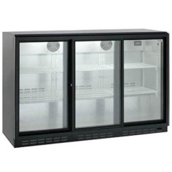 Шафа Барна Холодильна На 315 Л, Скляні Розсувні Двері Hkn-Gxdb315-Sl 850мм