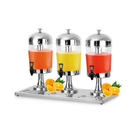 Диспенсер для соку - 3 х 8 літрів GGM Gastro SSY3S Диспенсер для соку - 3 х 8 літрів GGM Gastro SSY3S