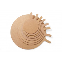 Дошка для подачі піци з ручкою ø305x430 мм - 506325 Hendi