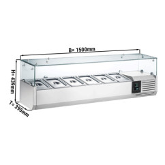 Холодильна вітрина - 1,5 x 0,43 м
