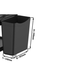 Пластиковый контейнер для тележки