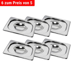 Кришка з нержавіючої сталі GN 1/6