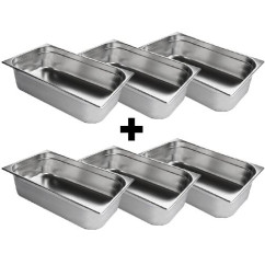 Контейнер GN из нержавеющей стали 1/1 – глубина: 100 мм