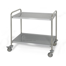 Сервірувальна візок - 0,8м - 2 полки - S2K85 GGM Gastro