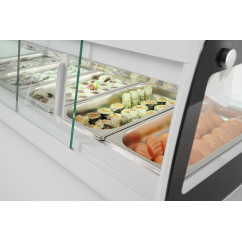 Вітрина холодильна для суші - 5x GN 1/3 - 233757 Hendi