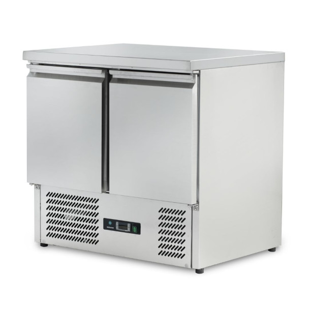 СТІЛ ХОЛОДИЛЬНИЙ HURAKAN HKN-GXS2GN 2-Х ДВЕРНИЙ З НИЖНІМ РОЗМІЩЕННЯМ АГРЕГАТУ