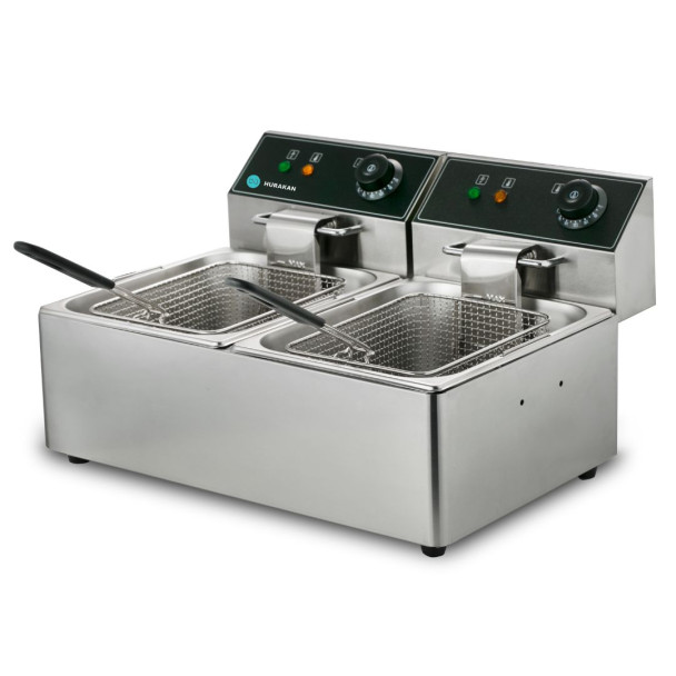 ФРИТЮРНИЦЯ HURAKAN HKN-FT66N ПОДВІЙНА 6+6 Л