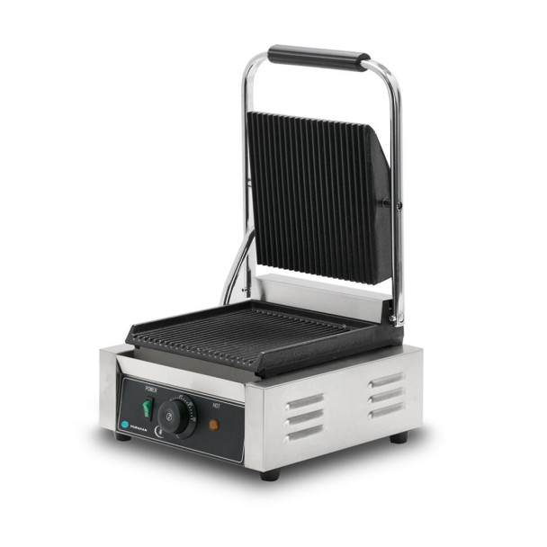 ГРИЛЬ КОНТАКТНИЙ HURAKAN HKN-PE22R ОДИНАРНИЙ РЕБРО