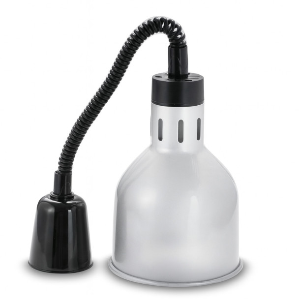 ЛАМПА ІНФРАЧЕРВОНА HURAKAN HKN-DL775, 190 ММ СРІБНА