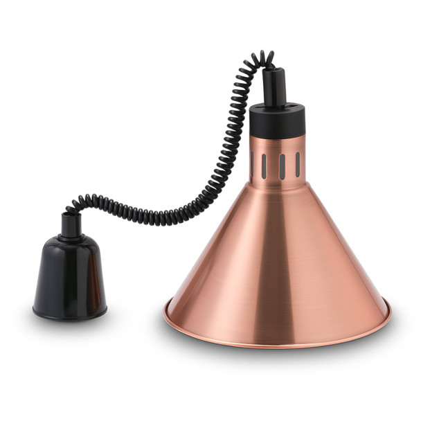 ЛАМПА ИНФРАКРАСНАЯ HURAKAN HKN-DL800, 275 ММ БРОНЗОВАЯ