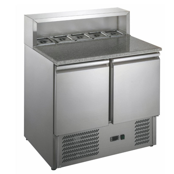 САЛАДЕТА HURAKAN HKN-GXSD2GN 2-Х ДВЕРНА З ГРАНІТНОЮ ПОВЕРХНЕЮ