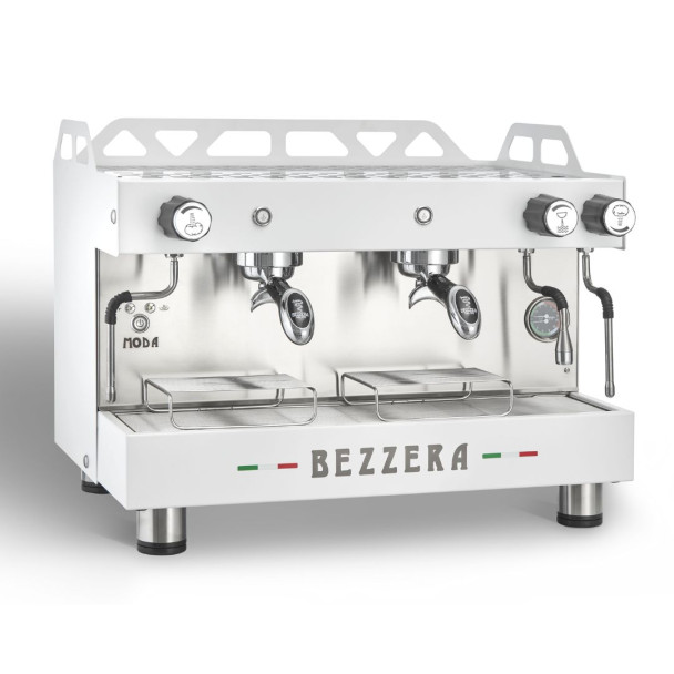 КАВОВАРКА BEZZERA ДВОХПОСТОВА АВТОМАТИЧНА MODA DE/WHITE