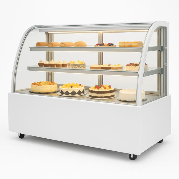 ВІТРИНА ХОЛОДИЛЬНА HURAKAN HKN-LPD150 WHITE (0.9 м, кругла)