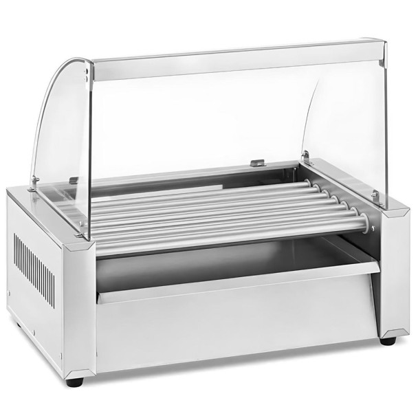 ЗАХИСНИЙ ЕКРАН ДЛЯ ГРИЛЮ "ХОТ-ДОГ" HURAKAN HKN-GW7M НА 7 РОЛИКІВ