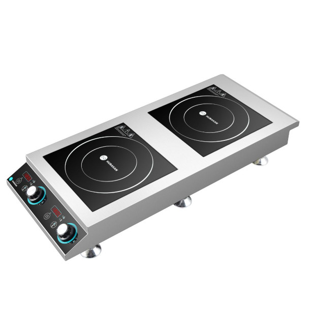 ПЛИТА ІНДУКЦІЙНА  HURAKAN HKN-ICF70D2V 2-Х КОНФОРОЧНА, 7000W
