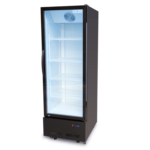 Шафа холодильна для напоїв GoodFood BC480NBW2LED чорна-біла