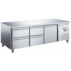 Стіл холодильний GoodFood GF-UGN1640TN-HC UNDERCOUNTER чотири шухляди